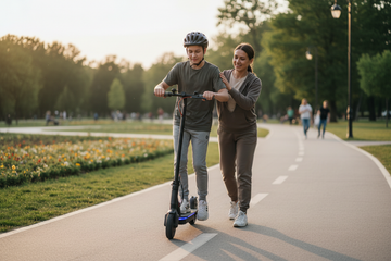 Cómo manejar un scooter eléctrico paso a paso